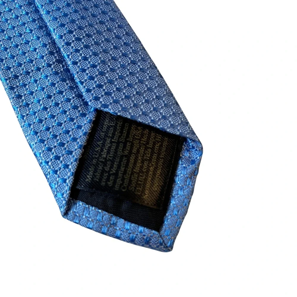 Brooks Brothers Men's Blue Patterned Necktie‎ Business Formal USA Made